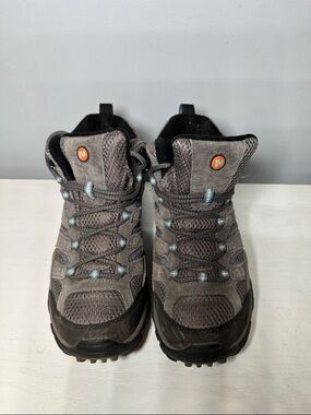 Merrell Gray Hiking Boots with Light Blue Accents